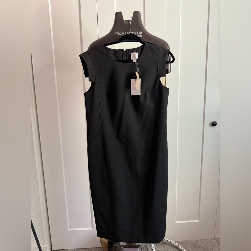 HATCH x J.Crew Black Sheath Maternity Dress NWT (Sz S)